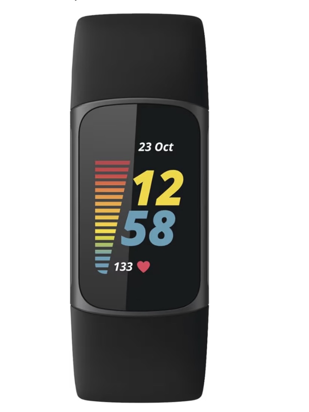 Fitbit Charge 5 Tracker in Black with charger works great